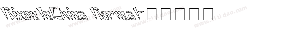 NixonInChina Normal字体转换